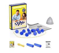 Magnetic Chess Game, Magnetic Stone Game with String Portable Magnet for Kids and Adult, Family Educational Games Includes 1 Rope 20 Magnets & Carrying Bag Travel Party Games