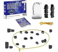 Magnetic Chess Game, Magnetic Stone Games with String Portable Table Top Magnet Strategy Games Logic Training Magnetics Chess Board Game Educational Boardgame Toys for Birthday, Carnival, Cosplay