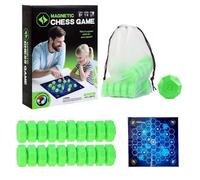 Magnetic Chess Game, Portable Magnet Skill Game with String & 20 Magnets & Carrying Bag,Exciting Educational Strategy Travel Games for Kids & Adults, Family Party, Camping, Christmas