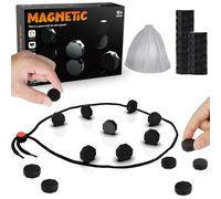 Magnetic Chess Game, Portable Magnetic Chess Battle Checkers Set, Educational Strategy Board Game for Kids & Adults, Travel-Friendly Chessboard for Family Gatherings & Party Fun