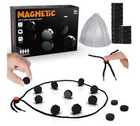 Magnetic Chess Game - Portable Magnetic Chess Set with Magnetics Effect Stones, Magnet Battle Chess Board with Educational Checkers,Chess Board Party Supplies for Family Gathering/Travel