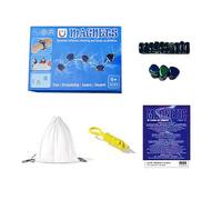 Magnetic Chess Game Stones,1 Set Magnetic Chess Game with String,Stone Logic Thinking Educational Magnet Stone Toy Family Night Kids Adults Interactive Strategy Game C