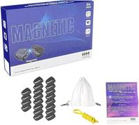 magnetic chess game，strategy tabletop magnet game，Includes 1 rope and 20 magnets，family education games，Suitable for parties and travel for children and adults (A)