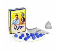 Magnetic Chess Game with 20 Magnetic Pieces & String, Educational Chess Game, Logic Training Board Games, for Picnic Home New Year Birthday Party(Blue A)