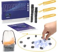 Magnetic Chess Game with 20 Travel-Stones, Magnet Chess 3 String & Portable Storage Bag for Family & Party & Travel & Camping, Puzzle Strategy Games 2 Player Games for Kids & Adults(2set)