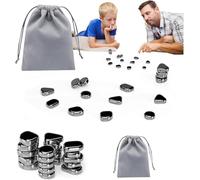 Magnetic Chess Game with Battle Effect, Attract Each Other Magnetic Chesss for Kids and Adults, Magnet Chesss Game, Black Magnet ChesGames, Party Supplies for Family Gathering (Black)