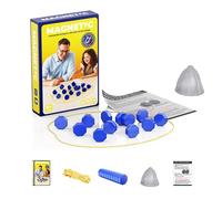 Magnetic Chess Games, Hues and Cues Board Game, for Family & Party & Travel & Camping, Puzzle Strategy Games, Gifts for Smart Kids Blue 20 Pieces