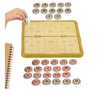 Magnetic Chess Set - Boost Logic Skills & Concentration, Folding Board Case Secure Slots, 25cm Square, Durable PP Polymer Lightweight Construction - For Travel & Home