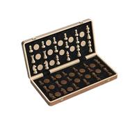 Magnetic Chess Set - Foldable Wooden Board, Travel Friendly Game, Durable Pieces Compact Storage Design | Interactive Entertainment For Family Night Coffee Table Classroom Car Trip Park Waiting Room