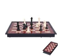 Magnetic Chess Set - Folding Chesses Board With Magnetics Game Pieces Included, Handmade Portable Educational Toy For Strategy Games Learning Development | Beginner Sets For Kids Adults Travel Game To