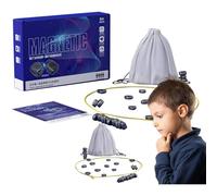 Magnetic Chess Set Portable Travel Board Game, 20 Pieces Educational Strategy Logic Training Game for Kids & Adults, Perfect for Travel, Picnics, Family Gatherings