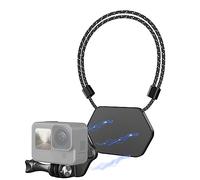 Magnetic Chest Mount for GoPro Hero/Insta360 X2 X3/DJI Action 2 3, Quick Release Mount Body Strap Mounting & Hidden Camera Neck Strap Accessories