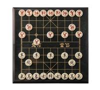Magnetic Chinese Chess Xiangqi Retro Playing Pieces Travel Board Game Set With Foldable Chessboard Traditional Educational Strategy Games(12.6 x 12.6in)