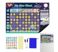 Magnetic Chore Chart | Colorful Responsibility Chart for Kids Funny Behavior Board | Portable Diary Chore for Boys Girls Daily Routine Home School Studio