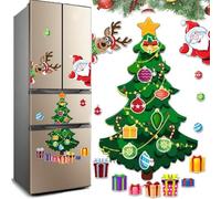 Magnetic Christmas Tree for Refrigerator - Themed Magnetic Sticker (A)