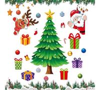 Magnetic Christmas Tree for the Fridge, Funny Christmas Time | Christmas Magnets for Garage Door and Fridge Decoration | For Garage Dishwasher Cupboard Classroom Living Room Decoration Office
