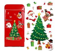 Magnetic Christmas Tree for the Fridge - Holidays Home Decoration, Winter Stickers, Magnetic Christmas Decorations for Home, Kitchen, Dishwasher, Cupboard, Classroom, Locker Office, Living