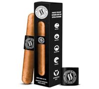 Magnetic Cigar Holder for Golf Cart Accessories - Golf Cart Cigar Holder Magnetic, Easy Slide-On Holders, Fire Retardant, and Strong Cigars Magnet Sleeves, Fits Cigars Band Gauges 48-54 - Black