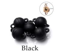 Magnetic Clasps for Necklaces 5Sets Heart Round Magnetic Connected Clasps Metal Magnet Clasp Charms End Caps for DIY Jewelry Making Couple(Sky Blue)