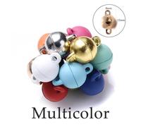 Magnetic Clasps for Necklaces 5Sets Heart Round Magnetic Connected Clasps Metal Magnet Clasp Charms End Caps for DIY Jewelry Making Couple(Champagne)