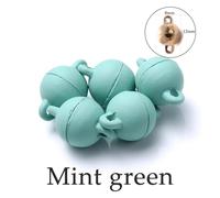 Magnetic Clasps for Necklaces 5Sets Heart Round Magnetic Connected Clasps Metal Magnet Clasp Charms End Caps for DIY Jewelry Making Couple(Color)