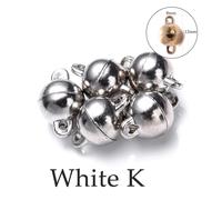 Magnetic Clasps for Necklaces 5Sets Heart Round Magnetic Connected Clasps Metal Magnet Clasp Charms End Caps for DIY Jewelry Making Couple(Green)