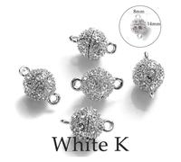 Magnetic Clasps for Necklaces 5Sets Heart Round Magnetic Connected Clasps Metal Magnet Clasp Charms End Caps for DIY Jewelry Making Couple(Camel)