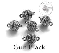 Magnetic Clasps for Necklaces 5Sets Heart Round Magnetic Connected Clasps Metal Magnet Clasp Charms End Caps for DIY Jewelry Making Couple(Color2)