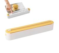 Magnetic Clingfilm Dispenser with Cutter, Adjustable Sizing from 15-30cm, plas-tic Kitchen Foil and Cling Film Wrap Dispenser Cutter Storage, Foil Holder Dispensers for Home Kitchen, Restaurant