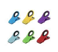 Magnetic Clips - Practical,Decorative Bag,Food Clips for Fridge, Packages-with Hanging Hole - Space Saving for Kitchen, Office,Home Organization (6pcs)