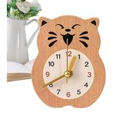 Magnetic Clock Cute Animal Wooden Desk Watch Non Ticking Kitchen Clock