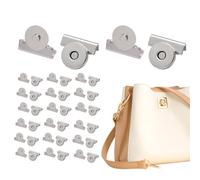 Magnetic Closure for Handbags - 20 Sets of Bag Magnetic Buckle | Leather Bag Clip Bags without Seam | Multi Function Fastening Buttons Closure for Women' Clothing Sewing