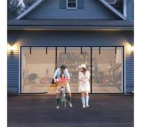 Magnetic Closure Screen Door Mesh Curtain for Insect Protection in Various Doorways