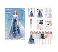 Magnetic Clothes Doll - Magnetic Doll Play Kit | Sticker Set for Children, Princess Outfit Game for Girls from 3 Years Old