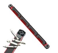 Magnetic Clothes Rack for Screwdriver Cutters | Wall Organizer with 40 Slots for Screwdriver Bits, Magnetized Organizer for Carpenters and Garage Tools with Positioning Station