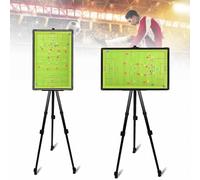 Magnetic Coaching Board, 23.6 x 15.9in Extra Large Soccer Tactics Board with Magnetic Marker & Tripod Stand Full Football Pitch Layout, Training Equipment