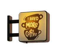 Magnetic Coffee Lamp Refrigerator Magnet, Coffee Neon Sign, Cute Cat Night Light, Retro Cafe Sign, Vintag Decor for Home, Bar, Coffeehouse, Fridge, Coffees Lovers Gift