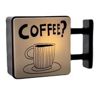 Magnetic Coffee Lamp Refrigerator Magnet, Coffee Neon Sign, Cute Cat Night Light, Retro Cafe Sign, Vintag Decor for Home, Bar, Coffeehouse, Fridge, Coffees Lovers Gift