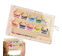 Magnetic Color and Number Maze 1Pc - Cognitive Development Hardware, 8.66x5.39x0.51 Inch Size Sturdy Construction, Puzzle, foster Accessory | Sensory Toy for Home & School 1Set 22.0cm