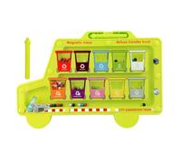 Magnetic Color and Number Maze, ABS 28x18.5cm Color Matching Learning Board Educational Sorting Toy for Fine Motor Skills, Math, Counting