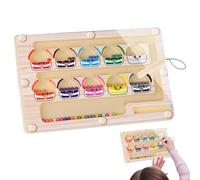 Magnetic Color and Number Maze - Precision and Attention, Puzzle Board, Creative Educational Learning Toy | Colour Sorting Counting Board for Inquisitive Children. Increase Parent-Child Interaction