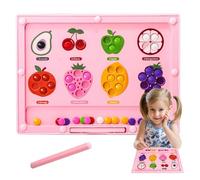 Magnetic Color Maze, Magnet Color and Counting Maze,Game Learning and Creativity Booster - Building Skills Preschool Educational Fruit Game Color
