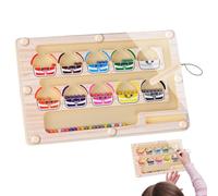 Magnetic Color, Number Maze, Magnetic Learning Board, Creative Educational Toy with Interactive Paths, Kids Fine Motor Skill Development, Learning Game with Colorful Design for Ages 3+