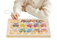 Magnetic Colours and Numbers Labyrinth Educational Toy, Colour and Number Magnetic Board - Promotes & Concentration for Children from 3 Years Girls for Home & Nursery