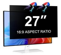 Magnetic Computer 27 Inch Privacy Screen for 16:9 Aspect Ratio Widescreen Monitor, Anti Glare Blue Light Protector Shield Filter for Eyes, Removable Computer Monitor Privacy Screen 27 inch