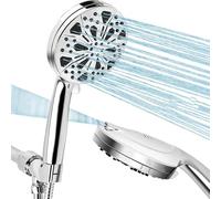 Magnetic Connection Shower Head, High Pressure Handheld Shower Head with 10 Spray Settings & Filtered Spray Nozzle, Detachable Connection Design, for Everyday Home Shower Use