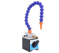 Magnetic Coolant Hose with Magnetic Base for CNC Machine 1/4" Inlet 1/2" Outlet Heat Resistant Flexible Coolant Line Adjustable 300mm Length for Lathe Milling Machines