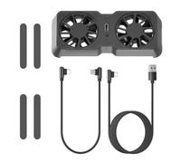 Magnetic Cooling Fan Compatible with Steam Deck, for ROG Ally X, for Legion Go, 45mm Dual Fan 6000RPM Portable Cooler, 3 Speed Adjustable 10-16CFM Airflow Lightweight 45g Heat Dissipation Accessories
