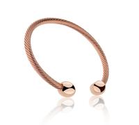 Magnetic Copper Bracelet Therapy Arthritis Pain Bangle Healing Cuff Rose Gold