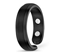 Magnetic Copper Rings for Women Men, Adjustable Fingers Ring, Anxiety Thumb Ringss, Magnetic Ring, Birthday Rings Gifts for Mom, Wife, Daughter (black)